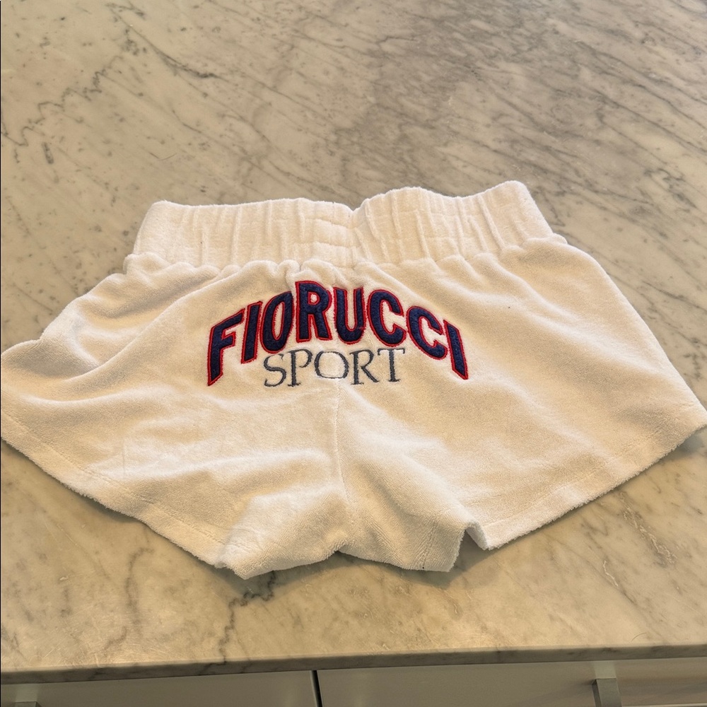 Fiorucci Sport Terrycloth Shorts in White